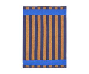 Scandi Living Plaid en laine Aisles 130x180 cm Bleu