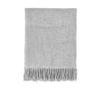Scandi Living Plaid en laine Sandstone 130x180 cm Gris clair