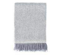 Scandi Living Plaid en laine Sandstone 130x180 cm Mélange bleu-gris