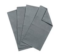 Scandi Living Serviettes de table Clean 45 x 45 cm lot de 4 bleu fumé