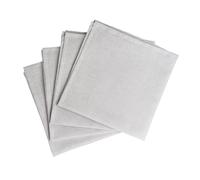 Scandi Living Serviettes de table Clean 45 x 45 cm lot de 4 icy grey