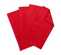 Scandi Living Serviettes de table Clean 45 x 45 cm lot de 4 Red