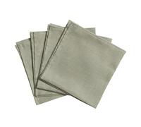 Scandi Living Serviettes de table Clean 45 x 45 cm lot de 4 vert poussiéreux
