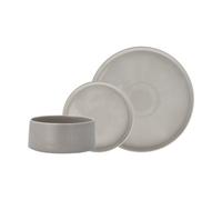 Scandi Living Set de vaisselle Taper 12 pièces - Gris clair