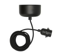 Scandi Living Suspension de plafond avec câble de 250 cm Noir