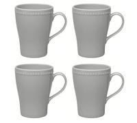 Scandi Living Tasse Dots 35cl Lot de 4 Gris