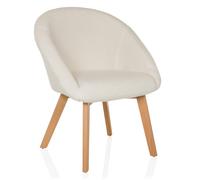 SCANDI TED - Chaise rembourrée Blanc