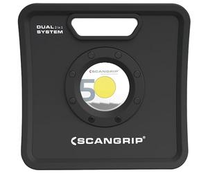 Scangrip 35443 Lampe de travail LED "NOVA 5K C+R" 500-5000 lumens, Noir
