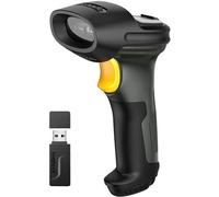 Scanner de codes à barres sans fil 1d, lecteur de codes à barres bluetooth, 100 mètres de portée de transmission, lire les codes-barres sur l'écran