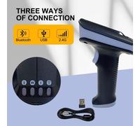 Scanner portable UHF RFID, lecteur de codes-barres 1D/2D et QR, Bluetooth 2,4 GHz + câble USB. Adapté aux magasins de bijoux, de vêtements, de chaussures, ainsi qu'aux supermarchés