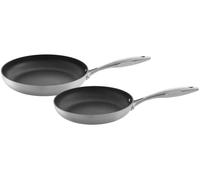 SCANPAN CTX batterie de cuisine ø 24 & 28 cm - compatible avec toutes les sources de chaleur - revêtement antiadhésif standard