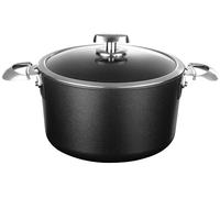 Scanpan SC68252600 Pro Iq, Faitout 26 cm avec Couvercle en Verre, Noir