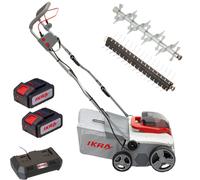 Scarificateur à batterie 3-en-1, 40 cm, incluant 2 batteries de 20V 4Ah