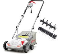 Scarificateur à gazon électrique 1500W, 32cm - Aérateur de pelouse 2en1 scarification & émoussage, bac 30L Entretien gazon IKRA