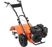 Scarificateur / Débroussailleuse à essence 212cc - Moteur 4 temps - Aérateur de pelouse & scarificateur - Orange/Noir