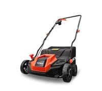 Scarificateur Électrique Fuxtec Fx-ev320eco, Aérateur De Gazon 1300w, Largeur 32 Cm Et Profondeur -12 À +10 Mm, Bac 40L