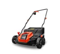 Scarificateur Électrique Fuxtec Fx-ev320eco, Aérateur De Gazon 1300w, Largeur 32 Cm Et Profondeur -12 À +10 Mm, Bac 40L