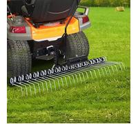 Scarificateur pour tondeuse - vidaXL - 109 cm - Acier galvanisé - 14 dents à ressort