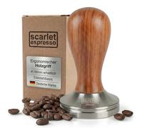scarlet espresso | Tamper "Classic", tampon à espresso stylé avec poignée ergonomique en bois précieux, pour un espresso parfait, outil de barista, taille:41 mm, couleur:bois de rose