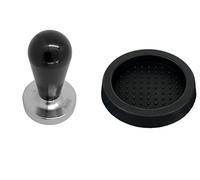 Scarlet Espresso Tamper « Elegant » pour Barista, Avec manche ergonomique en aluminium et base en acier inoxydable de précision, Pour une extraction avec les machines porte-filtre