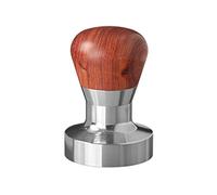 Scarlet Espresso | Tamper « Passion » pour barista ; avec manche ergonomique en PVC ou en bois précieux au choix et base en acier inoxydable de précision (51 mm)