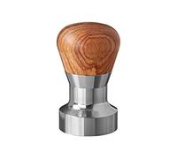 Scarlet Espresso | Tamper « Passion » pour barista ; avec manche ergonomique en PVC ou en bois précieux au choix et base en acier inoxydable de précision (41 mm)