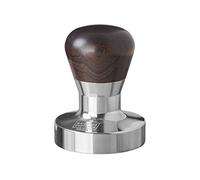 Scarlet Espresso | Tamper « Passion » pour barista ; avec manche ergonomique en PVC ou en bois précieux au choix et base en acier inoxydable de précision (58 mm)