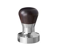 Scarlet Espresso | Tamper « Passion » pour barista ; avec manche ergonomique en PVC ou en bois précieux au choix et base en acier inoxydable de précision (49 mm)