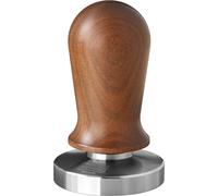 scarlet espresso | Tasseur « Perfetto » pour barista ; calibré pour une pression de 35 lbs ; avec manche en aluminium ou en bois précieux et base de précision en acier inoxydable, taille : 58 mm, coul