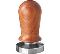 scarlet espresso | Tasseur « Perfetto » pour barista ; calibré pour une pression de 35 lbs ; avec manche en aluminium ou en bois précieux et base de précision en acier inoxydable, taille : 53 mm, coul