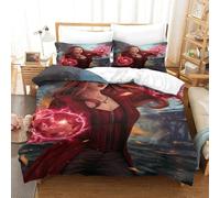 Scarlet Witchhousse Couette Imprim¿¿ D Couverture De Couette Microfibre Doux Ensembles Literie Ensemble De Couette Avec Fermeture ¿¿Clair +Taies D'oreil