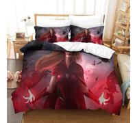 Scarlet Witchhousse Couette Imprim¿¿ D Couverture De Couette Microfibre Doux Ensembles Literie Ensemble De Couette Avec Fermeture ¿¿Clair +Taies D'oreil