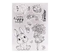Sceau De Sceau De Couronne De Lapin De Pâques, Avec Matrices De Découpe, Pochoir, Bricolage, Scrapbooking, Gaufrage, Livraison Directe
