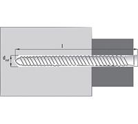 Vis fixation directe RX Ø7.5 mm SCELL-IT - Tête ronde fine - 6 pans creux - RX