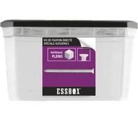 SCELL-IT, Vis ESSBOX Béton, RAL9016, Ø7,5 mm x 82 mm, Boite de 100, EX-91153975082, Vis de Fixation Directe, Spéciale Huisseries, Fixation durable et esthétique pour le béton
