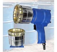 Scellant pneumatique pour bouchon de tambour d'huile, pince à sertir pour barils de 200 L, étanchéité réglable via disque métallique rotatif, entrée d'air de 6,35 mm, idéal pour lubrifiant et pétrole