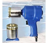 Scellant pneumatique pour bouchon de tambour d'huile, pince à sertir pour barils de 200 L, étanchéité réglable via disque métallique rotatif, entrée d'air de 6,35 mm, idéal pour lubrifiant et pétrole