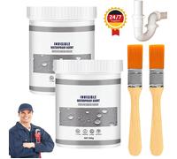 Scellant transparent agent d'étanchéité isolant d'étanchéité colle d'étanchéité 2 bouteilles de 300G