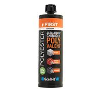 Scellement chimique SCELL-IT polyvalent - First - Cartouche de 410 ml - Blanc/pierre - Lot de 12 - FIRST410B