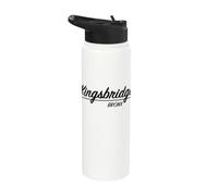 Scénario rétro du quartier de Kingsbridge, Bronx, NY, New York Stainless Steel Insulated Water Bottle