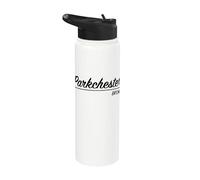 Scénario rétro du quartier de Parkchester, Bronx, NY, New York Stainless Steel Insulated Water Bottle
