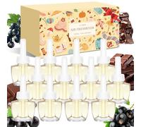 Scent-Hi Desodorisant Maison Recharge, 12x19ML, 4 Parfums, Désodorisant Électrique Recharge Convient pour Air Wick/Glade Diffuseur Electrique - Cassis, Cashmere, Chocolat Chaud, Warm Fireplace