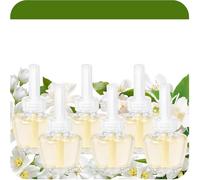 Scent-Hi Desodorisant Maison Recharge, Jasmin, 6 x 19 ml | Senteur Jasmin florale et lumineuse; compatible avec les diffuseurs électriques Air Wick et Glade