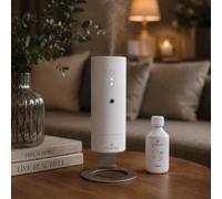 SCENTECA Diffuseur électrique Mod. AD-BC3, Fragrance Incluse Thé Blanc & Fleurs de Printemps, diffuseur d’huiles essentielles par nébulisation sans Eau, idéal pour Maison et Bureau (50 ML)