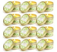 SCENTORINI Bougies à la Citronnelles Bougies en Cire de Soja Naturelle | d'Été pour l'Intérieur l'Extérieur Jardin Voyage Camping Pique-nique