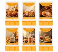 SCENTORINI Fondants Parfumées, 6x35g Cubes de Cire Parfumée | Fondants Parfumés aux Senteurs D'épices de Citrouille et de Cannelle, de Latte etc, Coffret Cadeau pour Halloween, Noël