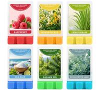 SCENTORINI Fondants Parfumées, Cubes de Cire Parfumée, Cire de Soja | 6 Fondants Parfumés de Sel Marin, Framboise, Citronnelle, Sapin Baume, ecc Parfums d'Ambiance Cubes de Cire Parfumée