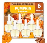 SCENTORINI Recharge Desodorisant Maison Parfumée de Citrouille 6x19 ML | Kompatibel Mit Air Wick und Glade Recharge Diffuseur Electrique, Diffuseurs d'Ambiance Parfum d'Automne et d'Hiver