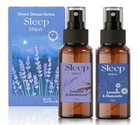 SCENTORINI Spray Sommeil d'Oreiller, 2 Parfums de Lavande et Camomille, et Lavande et Bois de Santal 2x75ML Vaporisateur de Sommeil Naturel pour Dormir, Spray pour L'endormissement de Qualité