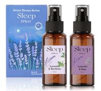 SCENTORINI Spray Sommeil d'Oreiller, 2 Parfums de Lavande et Gardénia, Lavande et Sauge 2x75ML Vaporisateur de Sommeil Naturel pour Dormir, Spray pour L'endormissement de Qualité